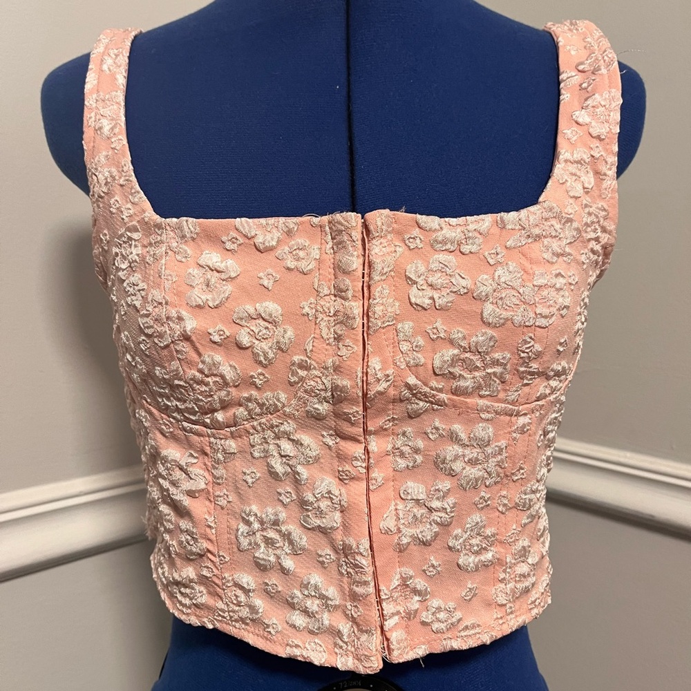 Wild Fable Target pink, corset, crop top. Size small.